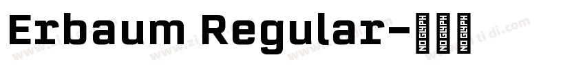 Erbaum Regular字体转换